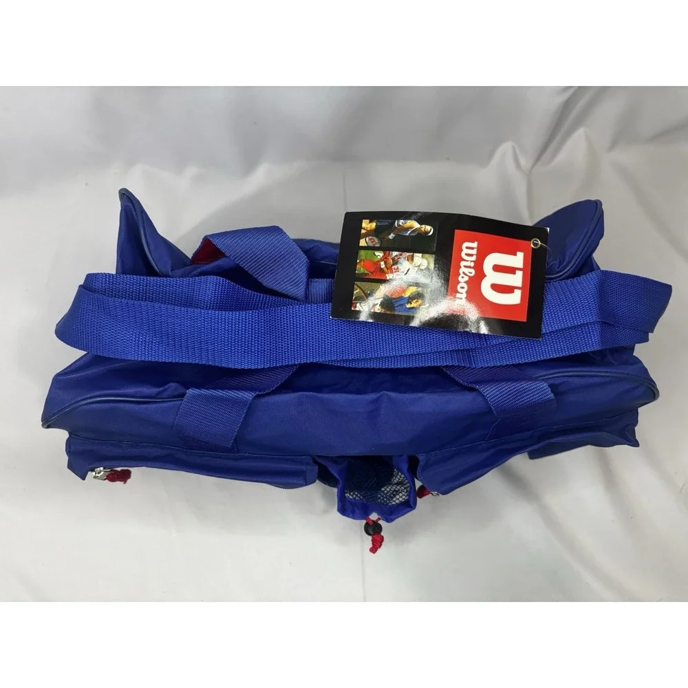 Wilson Vintage Duffle Bag Sports Gear Blue W/Original Tags- Multi Compartments